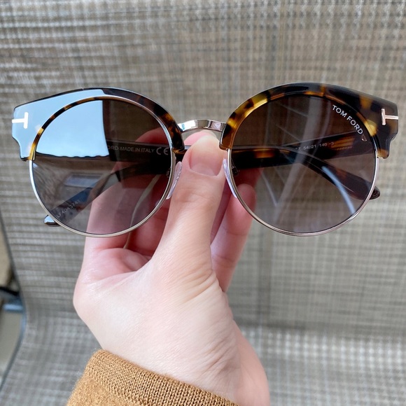 NWT Tom Ford Alissa 54mmSunglasses,Havana Gradient - Picture 2 of 8